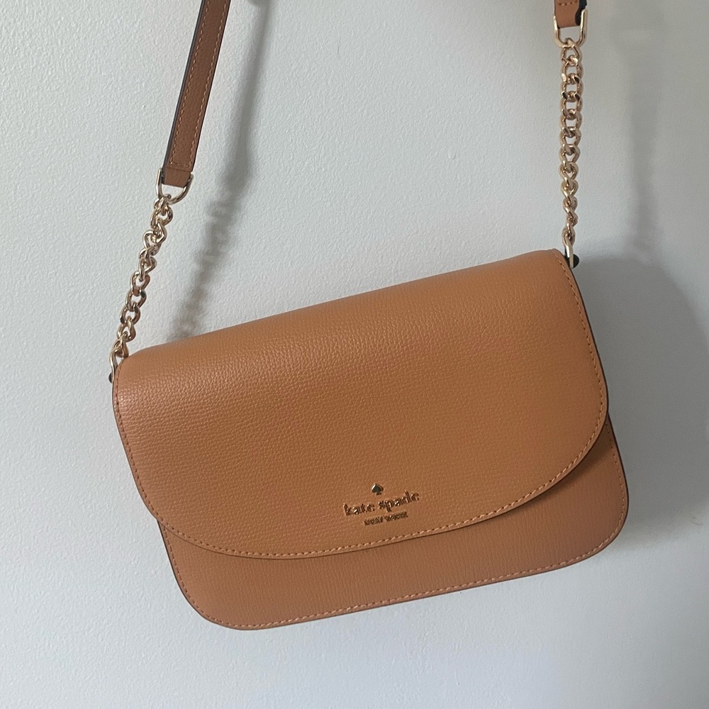 NWOT Kate Spade Kristi Crossbody Tan Purse with Chain Strap